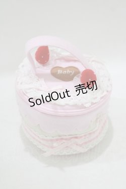 画像1: BABY,THE STARS SHINE BRIGHT / いちごケーキポーチ  ピンク H-25-09-13-057-BA-ZA-NS-ZH