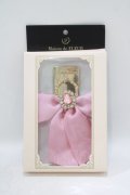 Maison de FLEUR / ビジューリボンスマホリング  ピンク H-25-09-13-058-LO-ZA-NS-ZH