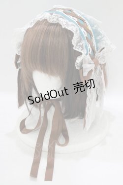 画像1: metamorphose / Dreamy Little Farmバブーシュカヘッドドレス  グリーン H-25-09-13-063-ME-AC-NS-ZH