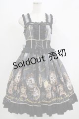 metamorphose / Clock Forest Night フリルジャンパースカート サイズ1 グレイッシュナイト H-25-09-13-007-ME-OP-NS-ZH