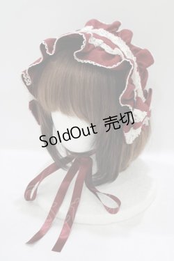 画像1: metamorphose / ブリム付きヘッドドレス  ボルドー H-25-09-13-076-ME-AC-NS-ZH