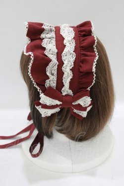画像2: metamorphose / ブリム付きヘッドドレス  ボルドー H-25-09-13-076-ME-AC-NS-ZH