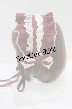 画像2: metamorphose / ブリム付きヘッドドレス  ボルドー H-25-09-13-076-ME-AC-NS-ZH