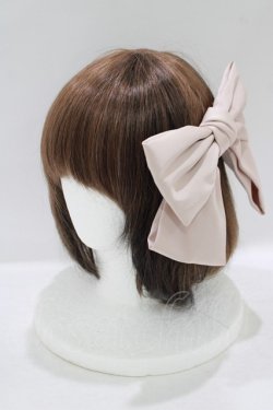 画像1: Fi.n.t / サテンビッグリボンバレッタ  PINK H-25-09-13-077-CA-AC-NS-ZH