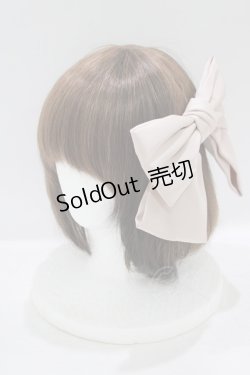 画像1: Fi.n.t / サテンビッグリボンバレッタ  PINK H-25-09-13-077-CA-AC-NS-ZH