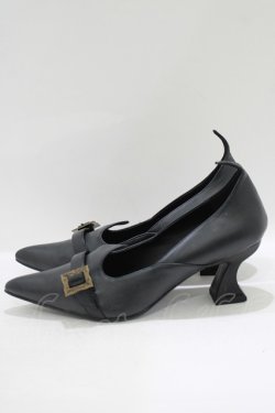画像2: FUNTASMA（海外ブランド） / バックルミュール 31cm ブラック H-25-09-13-080-PU-SH-NS-ZH