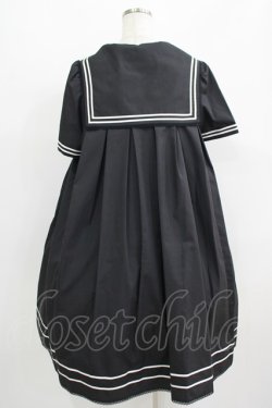 画像3: metamorphose / セーラーリボンタイシャツワンピース(ワッペン付) Free ブラック H-25-09-13-001-ME-OP-NS-ZH
