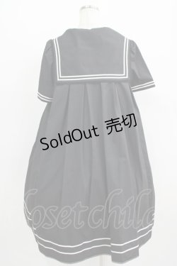 画像3: metamorphose / セーラーリボンタイシャツワンピース(ワッペン付) Free ブラック H-25-09-13-001-ME-OP-NS-ZH