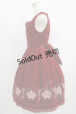 画像2: BABY,THE STARS SHINE BRIGHT / ロイヤルクラウンフロッキープリントジャンパースカート Free ボルドー H-25-09-13-009-BA-OP-NS-ZH