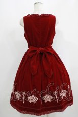 画像3: BABY,THE STARS SHINE BRIGHT / ロイヤルクラウンフロッキープリントジャンパースカート Free ボルドー H-25-09-13-009-BA-OP-NS-ZH (3)