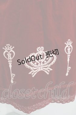 画像4: BABY,THE STARS SHINE BRIGHT / ロイヤルクラウンフロッキープリントジャンパースカート Free ボルドー H-25-09-13-009-BA-OP-NS-ZH