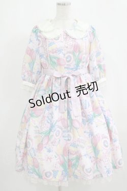 画像1: Angelic Pretty / Flower Egg Gardenワンピース Free ピンク H-25-09-13-011-AP-OP-NS-ZH