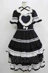 Hoshibako Works / 推しワンピース M ブラック/オフ H-25-09-13-013-LO-OP-NS-ZH