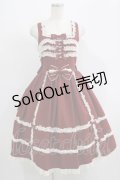 metamorphose / 両山レースジャンパースカート サイズ1 ボルドー H-25-09-13-014-ME-OP-NS-ZH