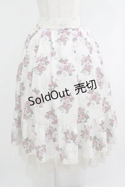 画像1: axes femme / グランブーケ柄スカート Free 生成り H-25-09-13-019-AX-SK-NS-ZH