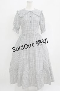 m petit by misako / AM*ギンガムCHKワンピース Free グレー H-25-09-13-020-LO-OP-NS-ZH