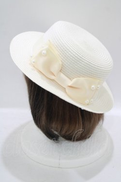 画像2: m petit by misako / TT*AMPLリボンカンカン帽  オフ H-25-09-14-031-LO-AC-NS-ZH