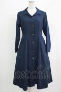 an another angelus / 変形カラープリーツレース切替コート Free NAVY H-25-09-14-004-CA-CO-NS-ZH