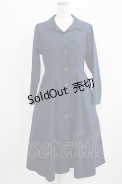 画像1: an another angelus / 変形カラープリーツレース切替コート Free NAVY H-25-09-14-004-CA-CO-NS-ZH