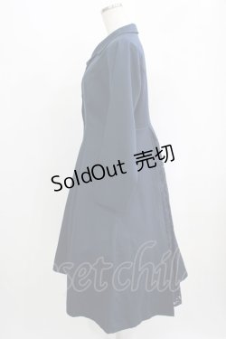 画像2: an another angelus / 変形カラープリーツレース切替コート Free NAVY H-25-09-14-004-CA-CO-NS-ZH