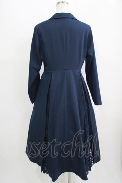 画像3: an another angelus / 変形カラープリーツレース切替コート Free NAVY H-25-09-14-004-CA-CO-NS-ZH