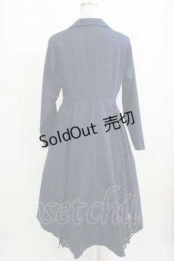 画像3: an another angelus / 変形カラープリーツレース切替コート Free NAVY H-25-09-14-004-CA-CO-NS-ZH