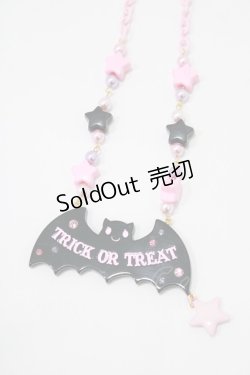 画像1: Angelic Pretty / Magical Trickネックレス  ブラック/ピンク H-25-09-14-047-AP-AC-NS-ZH