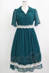 Fi.n.t / レース使いピンドットワンピース Free BLUE GREEN H-25-09-14-005-CA-OP-NS-ZH