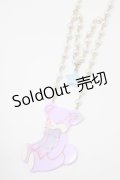 Angelic Pretty / はにかみベアーネックレス  ラベンダー H-25-09-14-048-AP-AC-NS-ZH