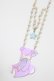 画像1: Angelic Pretty / はにかみベアーネックレス  ラベンダー H-25-09-14-048-AP-AC-NS-ZH (1)