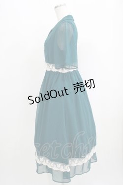 画像2: Fi.n.t / レース使いピンドットワンピース Free BLUE GREEN H-25-09-14-005-CA-OP-NS-ZH