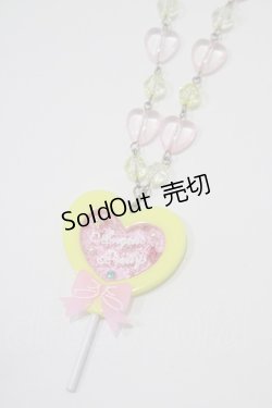 画像1: Angelic Pretty / ハートロリポップネックレス  イエロー H-25-09-14-053-AP-AC-NS-ZH