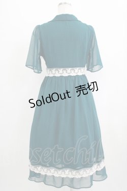 画像3: Fi.n.t / レース使いピンドットワンピース Free BLUE GREEN H-25-09-14-005-CA-OP-NS-ZH