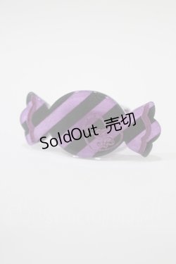 画像1: Angelic Pretty / ストライプCandyリング Free パープル/ブラック H-25-09-14-059-AP-AC-NS-ZH