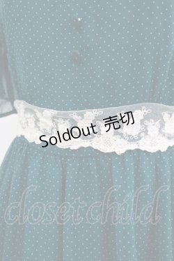 画像4: Fi.n.t / レース使いピンドットワンピース Free BLUE GREEN H-25-09-14-005-CA-OP-NS-ZH