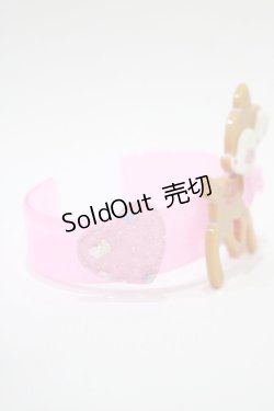 画像2: Angelic Pretty / 小鹿のミルキーちゃんバングル  ピンク H-25-09-14-065-AP-AC-NS-ZH