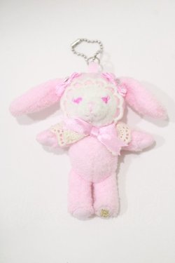 画像1: BABY,THE STARS SHINE BRIGHT / うさくみゃキーホルダー  ピンク H-25-09-14-070-BA-ZA-NS-ZH