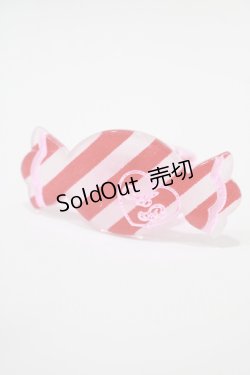 画像1: Angelic Pretty / ストライプCandyリング Free オフ/レッド H-25-09-14-074-AP-AC-NS-ZH