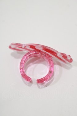 画像2: Angelic Pretty / ストライプCandyリング Free オフ/レッド H-25-09-14-074-AP-AC-NS-ZH