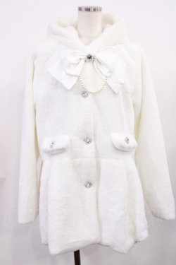 画像1: Lovely Tency / 眞白ありすコラボ/うさみみファーコート L オフ H-25-09-14-1034-LO-CO-NS-ZH