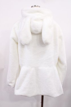 画像2: Lovely Tency / 眞白ありすコラボ/うさみみファーコート L オフ H-25-09-14-1034-LO-CO-NS-ZH