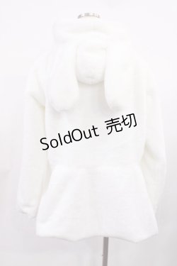 画像2: Lovely Tency / 眞白ありすコラボ/うさみみファーコート L オフ H-25-09-14-1034-LO-CO-NS-ZH