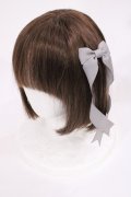 LOTUS ribbon / ツインリボンバレッタ  グレー H-25-09-14-1039-EL-AC-NS-ZH
