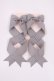 画像2: LOTUS ribbon / ツインリボンバレッタ  グレー H-25-09-14-1039-EL-AC-NS-ZH (2)