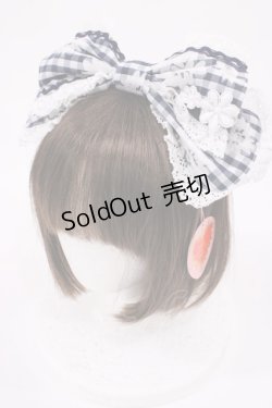 画像1: BABY,THE STARS SHINE BRIGHT / Fragrant Floral Menuetカチューシャ  ネイビー H-25-09-14-1040-BA-AC-NS-ZH