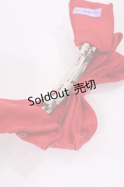 画像2: Angelic Pretty / サテンリボンバレッタ  レッド H-25-09-14-1041-AP-AC-NS-ZH