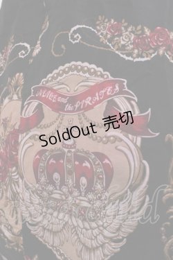 画像3: ALICE and the PIRATES / いばらうさぎのペイサージュ柄ジャンパースカートII Free ブラック H-25-09-14-1003-PA-OP-NS-ZH