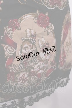 画像4: ALICE and the PIRATES / いばらうさぎのペイサージュ柄ジャンパースカートII Free ブラック H-25-09-14-1003-PA-OP-NS-ZH