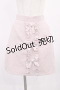 Ank Rouge / リボンフリル台形スカート M ピンク H-25-09-14-1015-CA-SK-NS-ZH