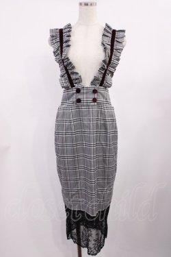 画像1: Swankiss / RS doll check OP Free ブラック H-25-09-14-1016-CA-OP-NS-ZH